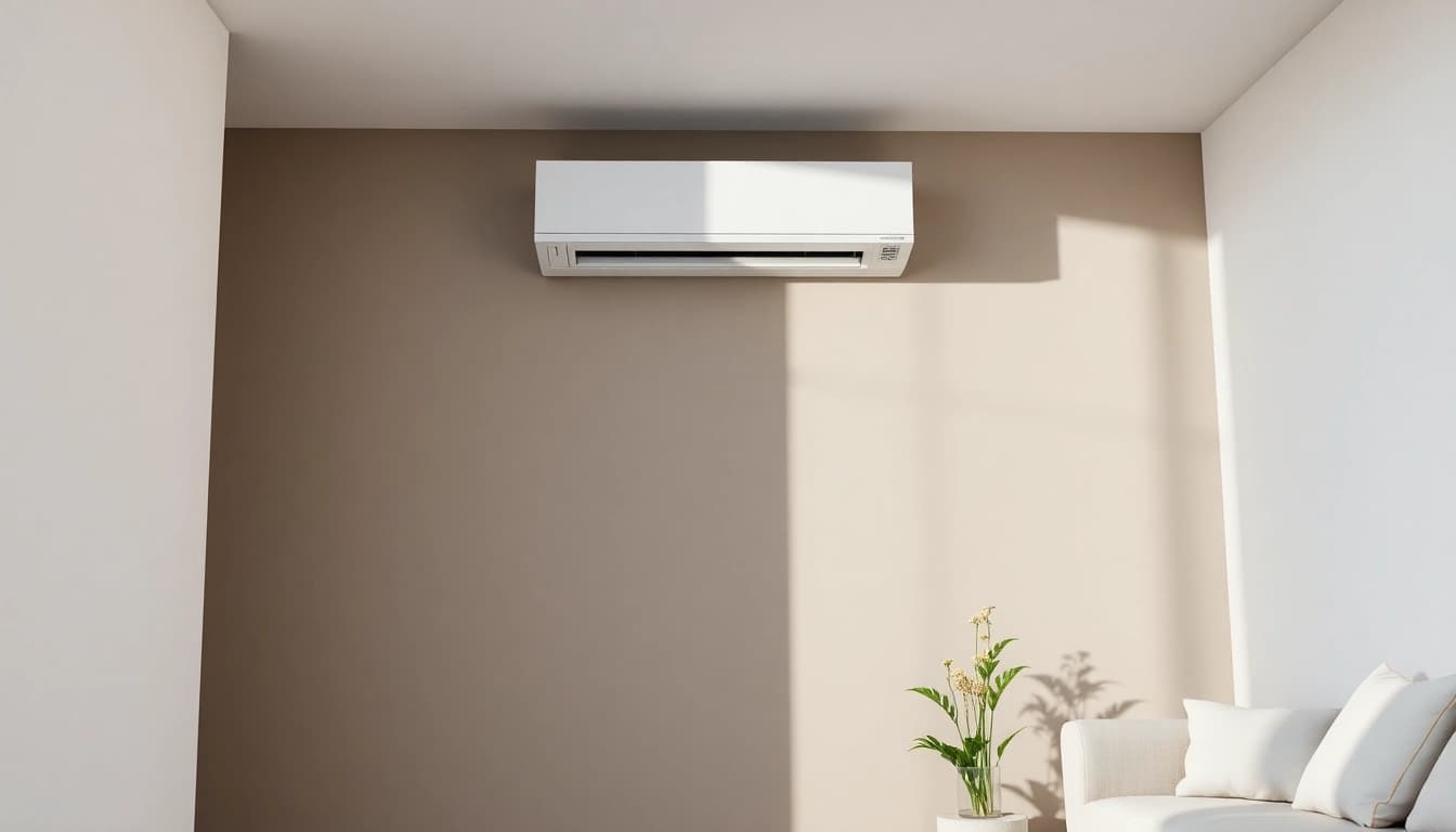 Optimale Klima kosten: Entdecken Sie die Effizienz einer modernen Klimaanlage in stilvollem Raum.