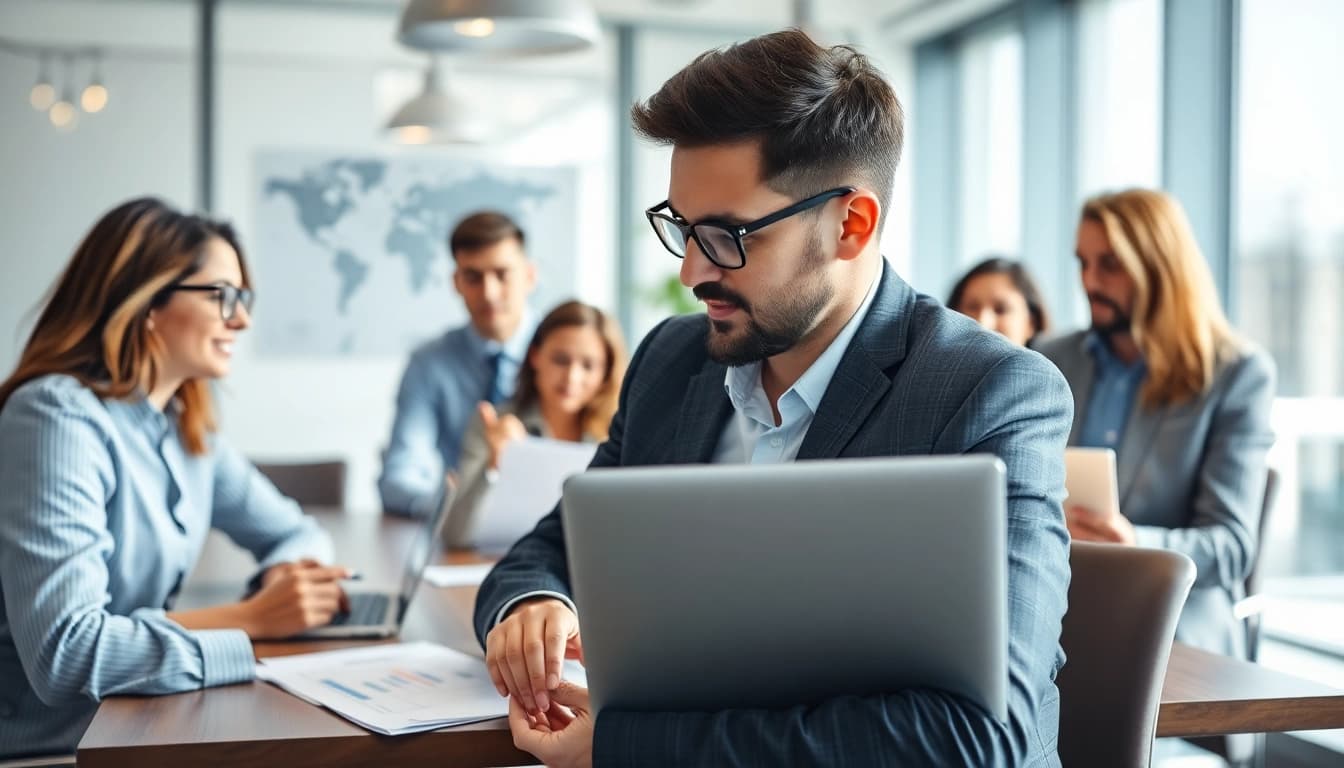 Headhunter Essen bei der strategischen Personalsuche in einem modernen Büro.