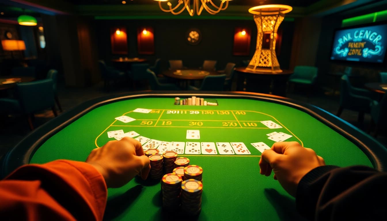 Experience thrilling action at the beste online casino schweiz with a vibrant gaming table full of excitement.