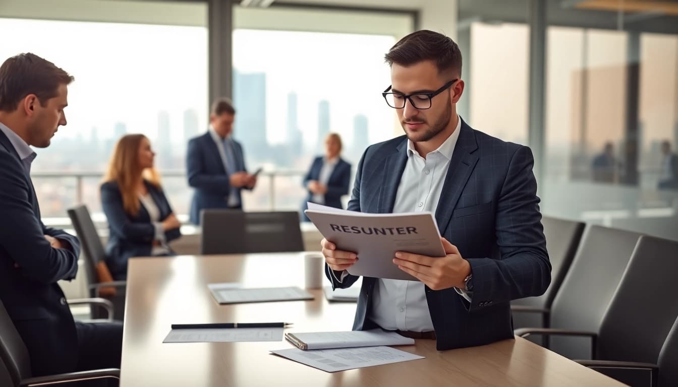 Headhunter Ingenieure in einem modernen Büro, das die Zusammenarbeit fördert.