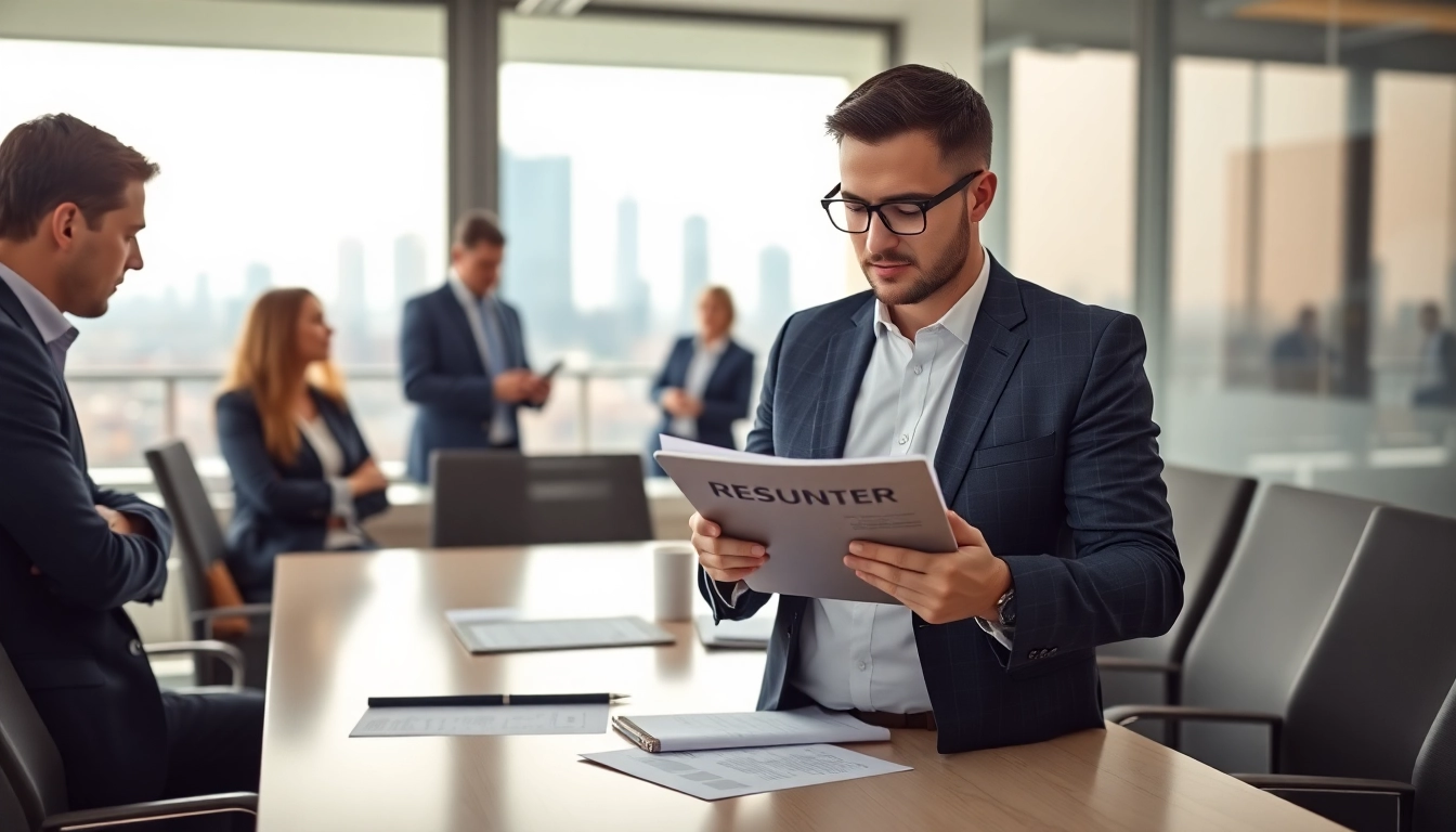 Headhunter Ingenieure in einem modernen Büro, das die Zusammenarbeit fördert.