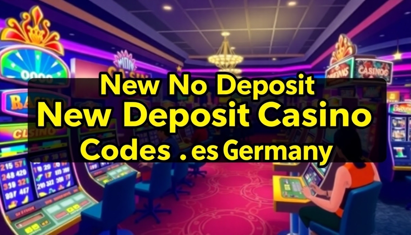 Check out new no deposit casino bonus codes Germany showcasing vibrant online casino promotions for players.