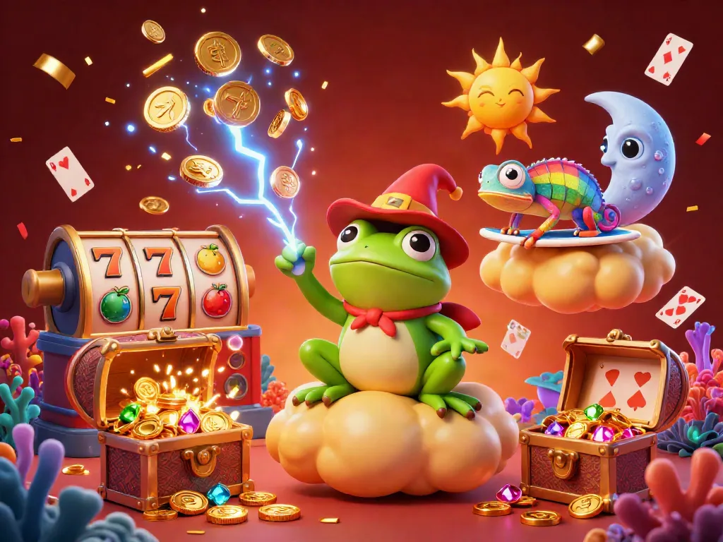 Experience Đăng Nhập Fabet with a vibrant 3D illustration demonstrating casino excitement and golden rewards.