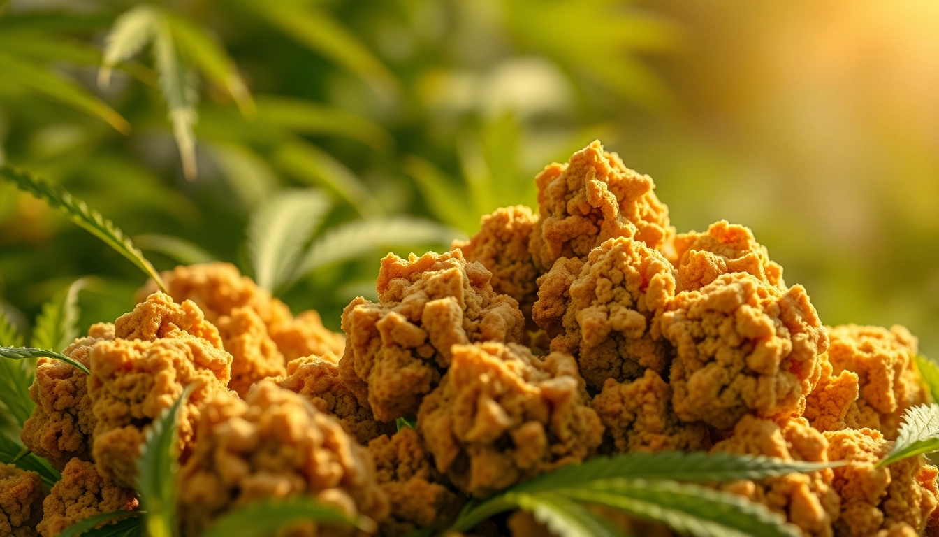 Thc kekse auf einem Holzbrett mit frischen Kräutern und Zutaten, appetitlich angerichtet.