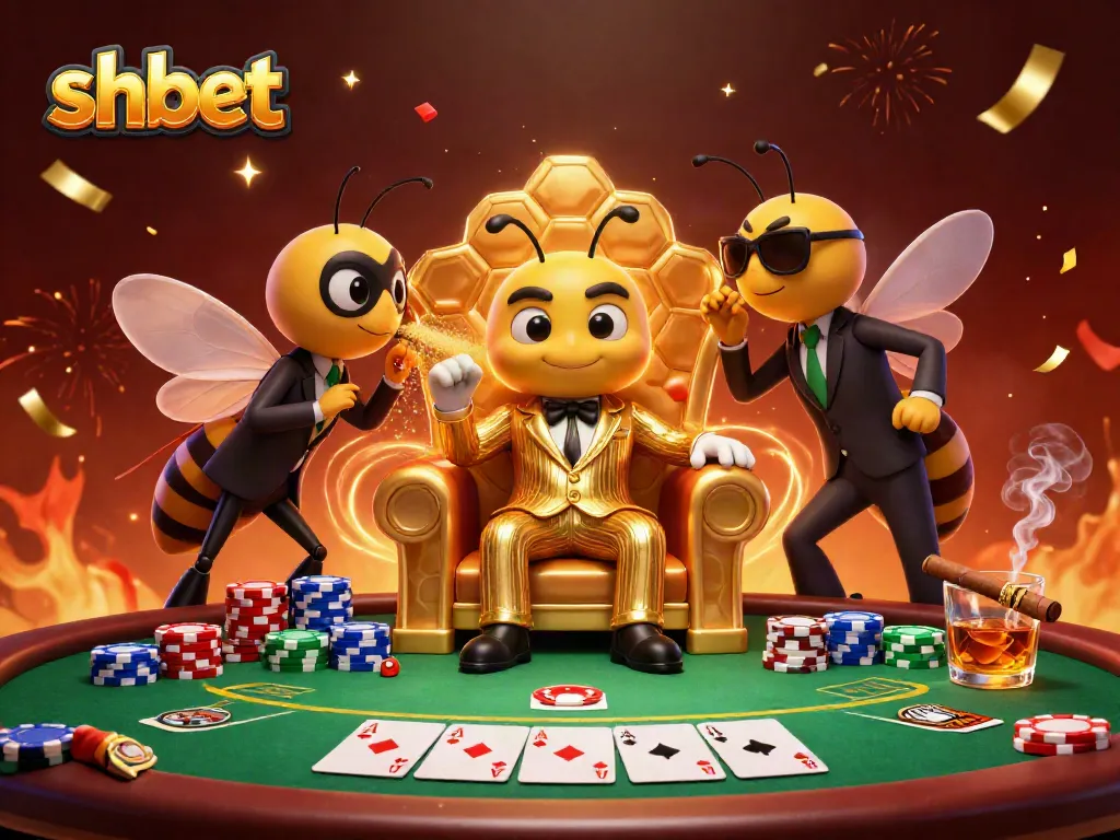 Engage in shbet's thrilling online gambling world with playful characters and dynamic casino elements.