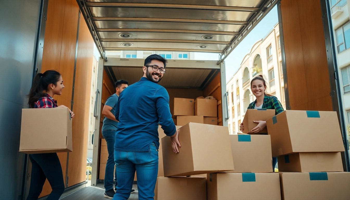 Umzugsunternehmen Speyer packt Umzugsgut sorgfältig in Lkw für reibungslosen Umzug.
