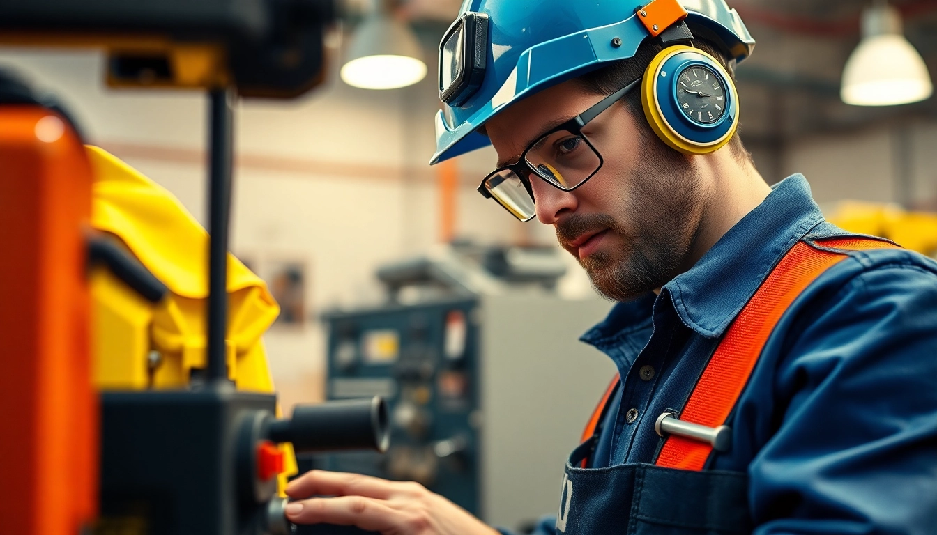 Professional conducting a DGUV V3 Prüfung on electrical equipment ensuring workplace safety.