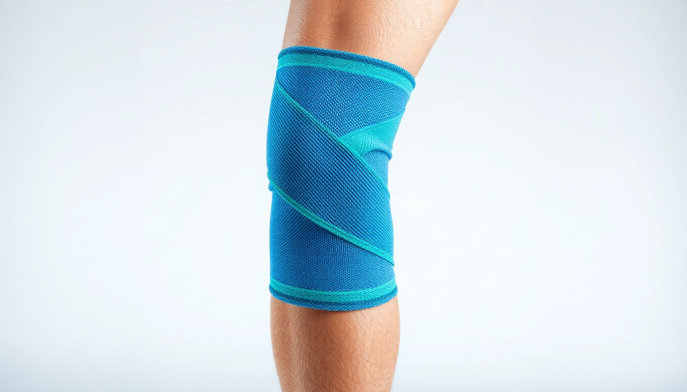 Kniebandage zur Stabilisierung des Gelenks und zur Linderung von Schmerzen.