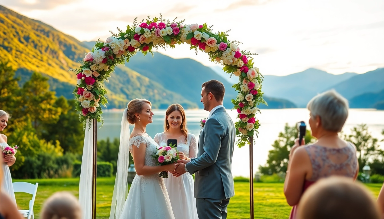 Hochzeitsfotograf Tegernsee fängt ein romantisches Seen- und Berghochzeitsmotto ein.