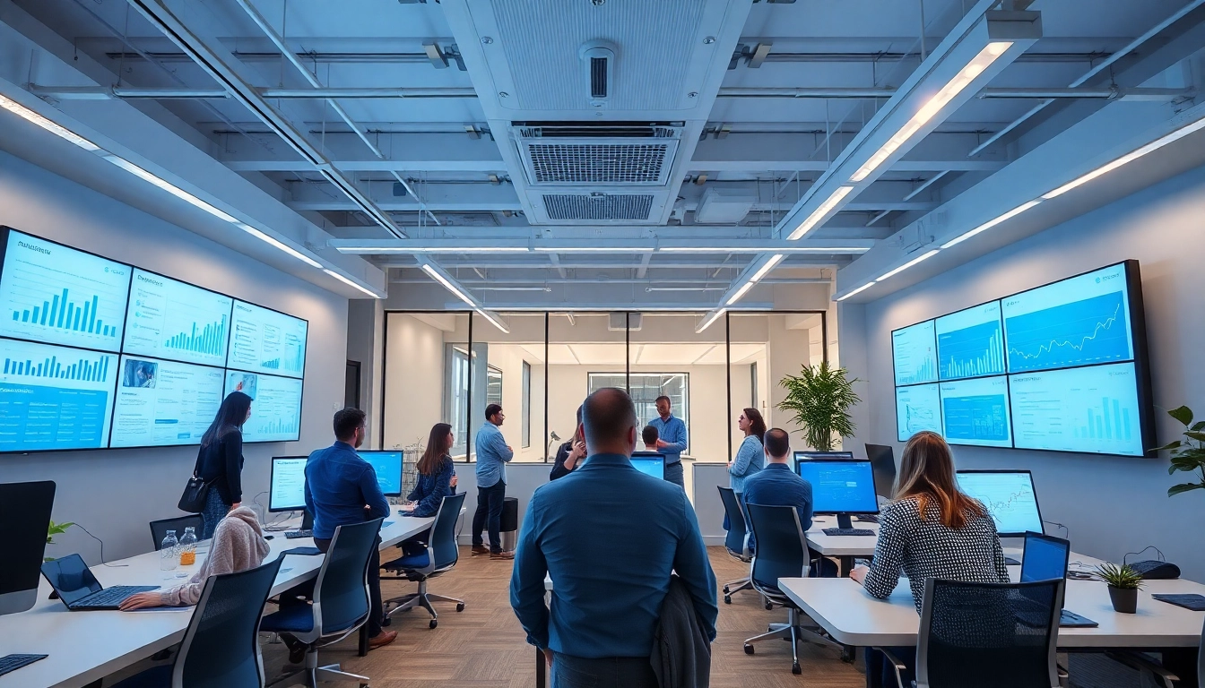 Boost your online presence with SEO.my's expert SEO services showcased in a vibrant marketing office setting.