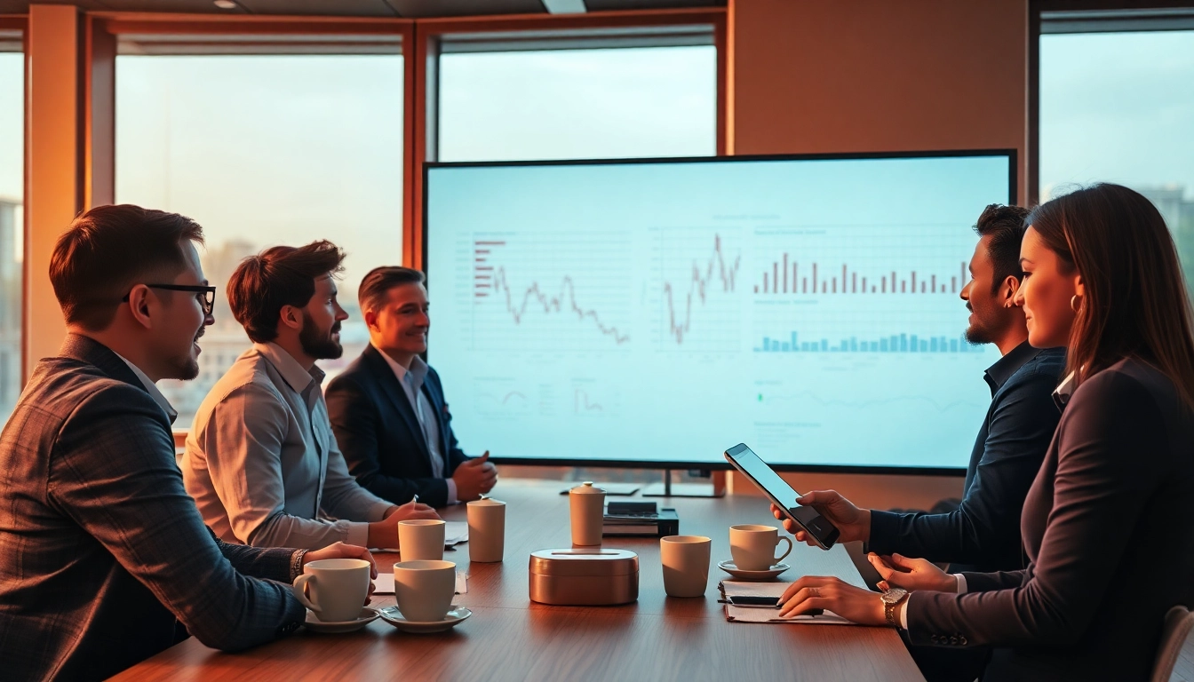 Fachleute bei der Arbeit im Headhunter Gastronomie Team in einem modernen Büro.
