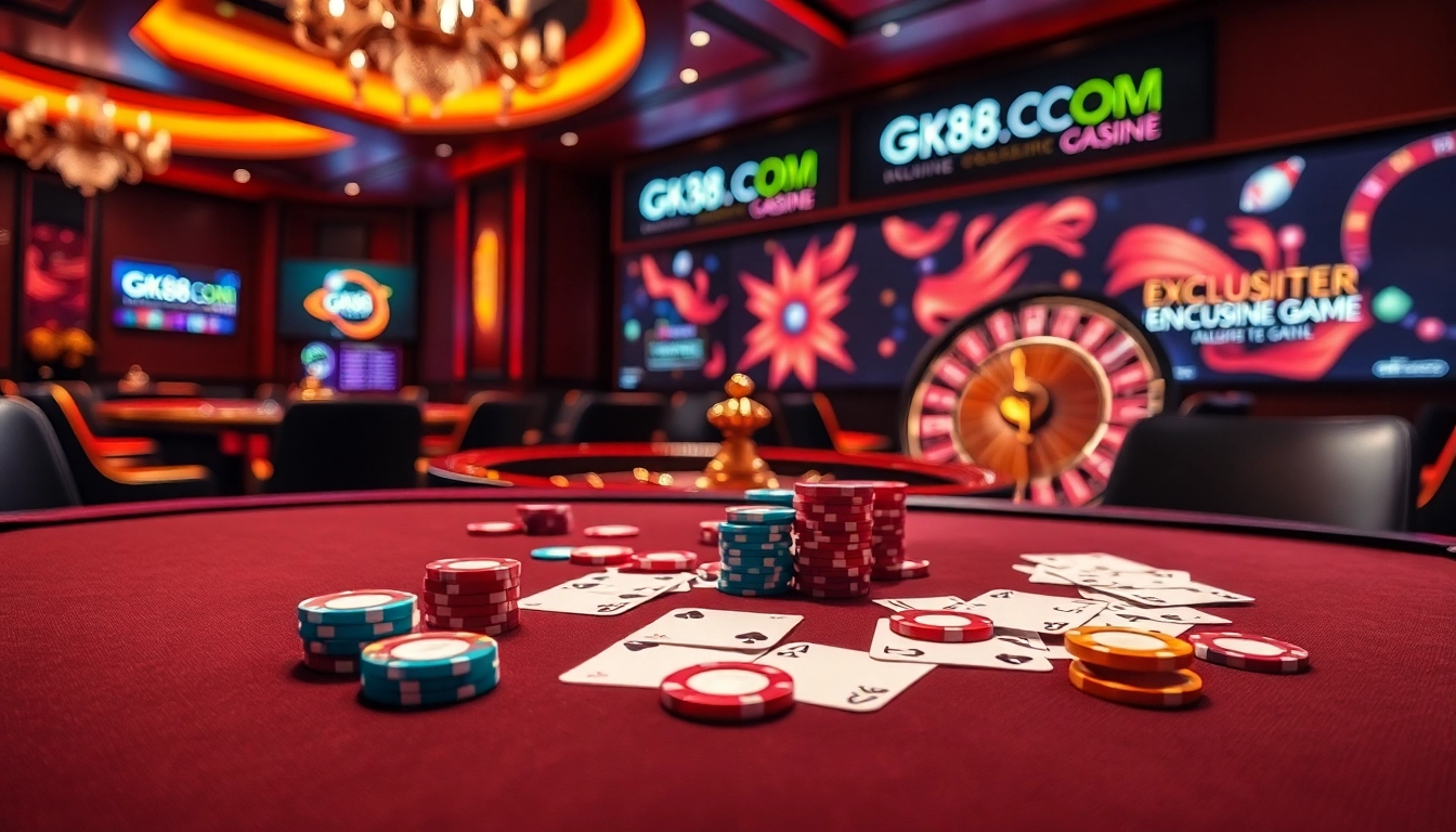 Experience the excitement of gaming at GK88.COM with vibrant poker games and a thrilling ambiance.